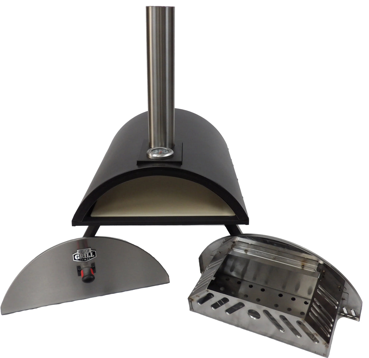 Expert Grill 15" Charcoal Pizza Oven, Black