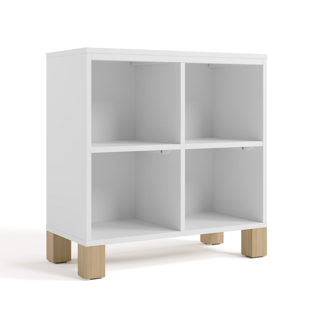 Storkcraft California Cube Organizer Children's Bookcase, Blush with Driftwood