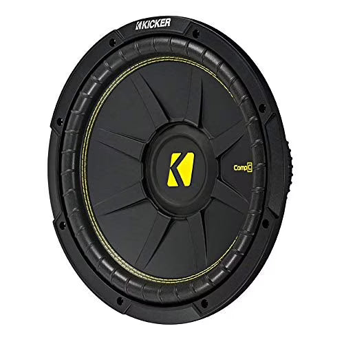 Kicker 10 Inch CompC 500 Watt 4 Ohm Single Voice Coil SVC Subwoofer | 44CWCS104