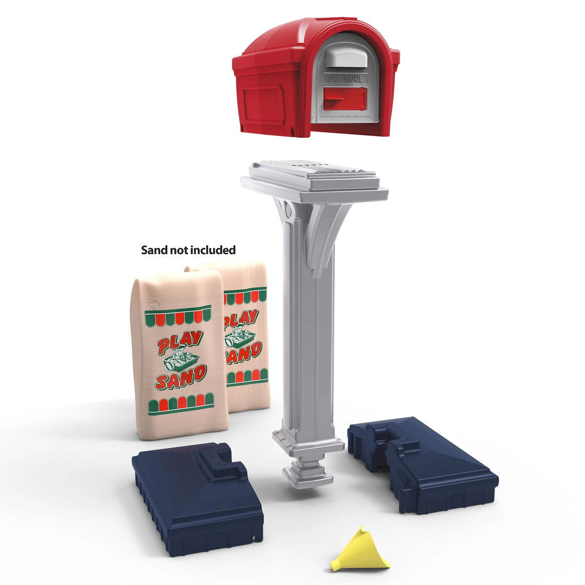 Simplay3 Dig-Free Easy up Classic Mailbox (Americana), Gray
