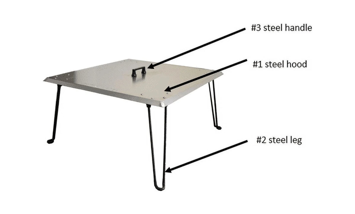Heat Warden Fire Pit Heat Deflector in Stainless Steel