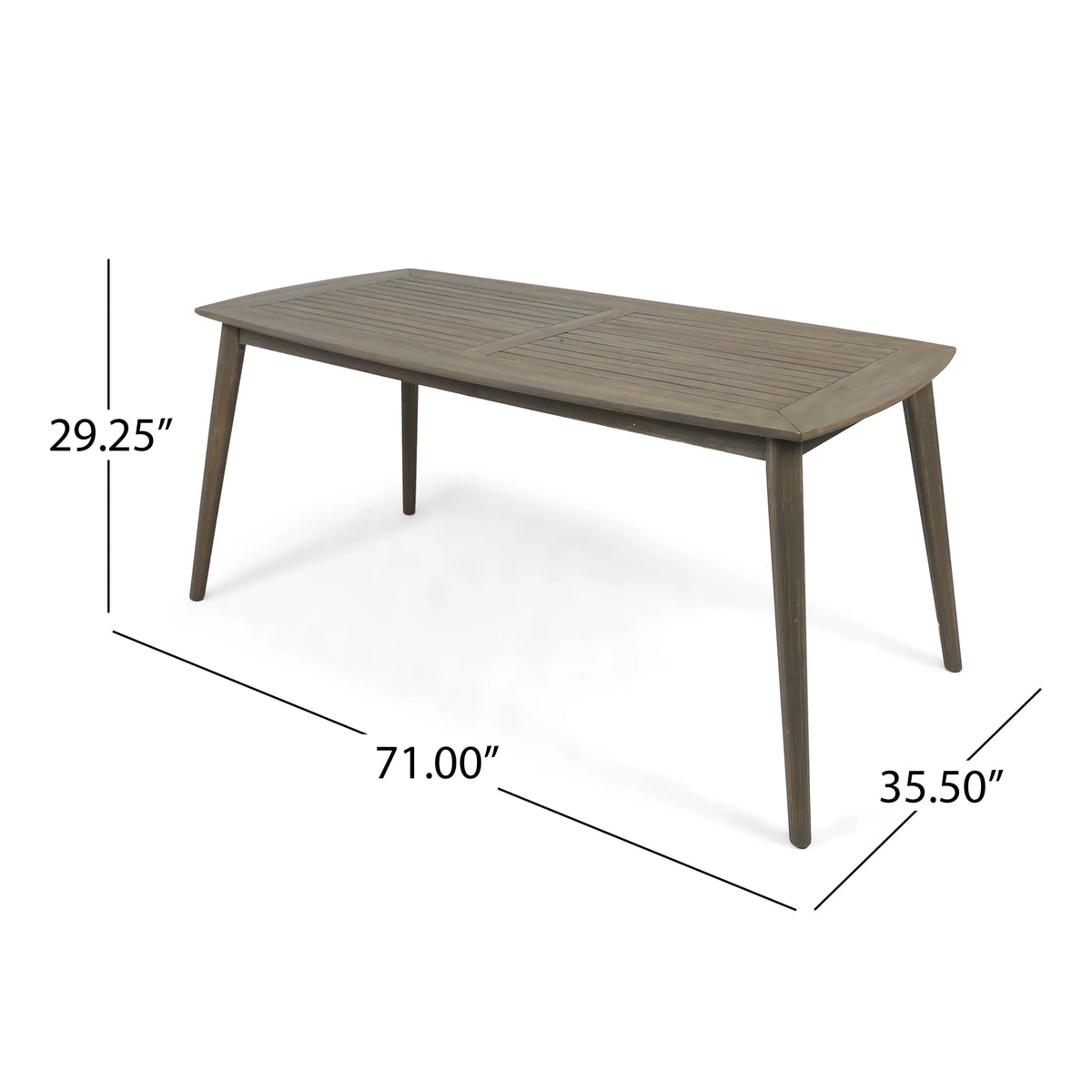 Zachariah Outdoor 6 Seater Wicker Dining Set, Teak, Light Brown