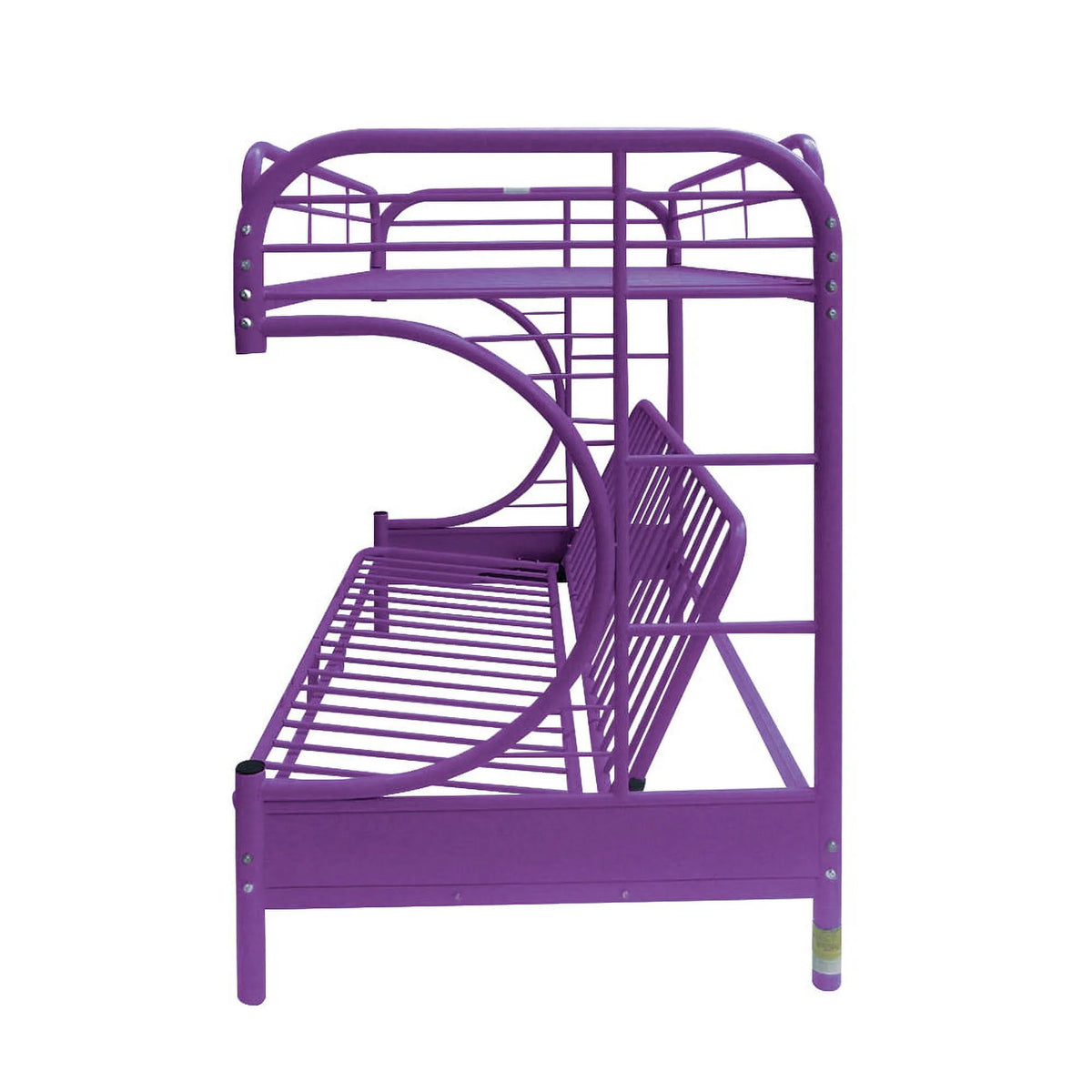 Acme Furniture Eclipse Twin over Full Futon Bunk Bed, Black