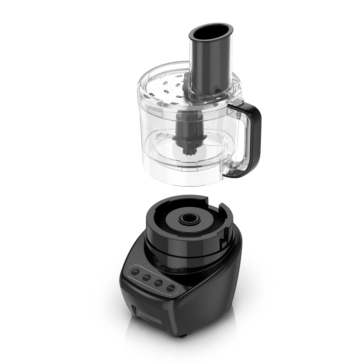 BLACK+DECKER Easy Assembly 8-Cup Food Processor, Black, FP4200B
