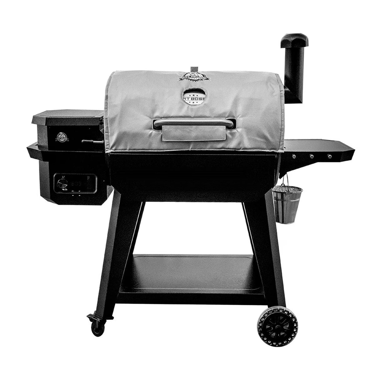 Pit Boss Silver Insulated Grill Cover with Back Venting