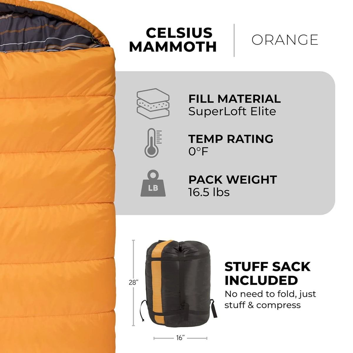TETON Sports Mammoth 0F Sleeping Bag