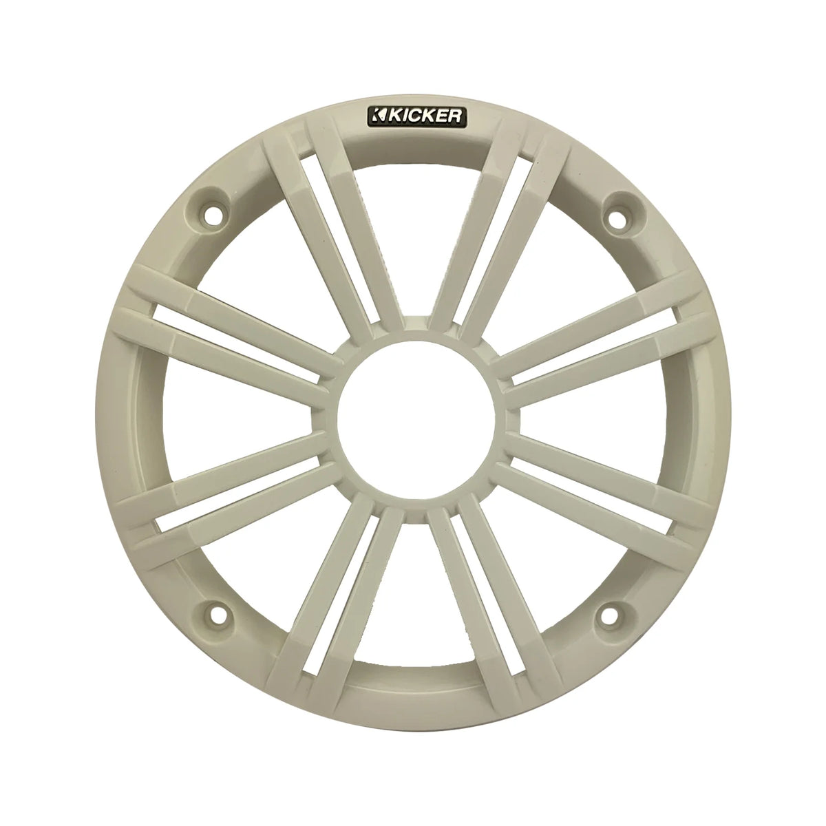 Kicker 46KMC2 Receiver + 2 Pairs 6.5" 2Way 195W Speakers w/ White Grilles, 50-ft Wire, 22" Antenna