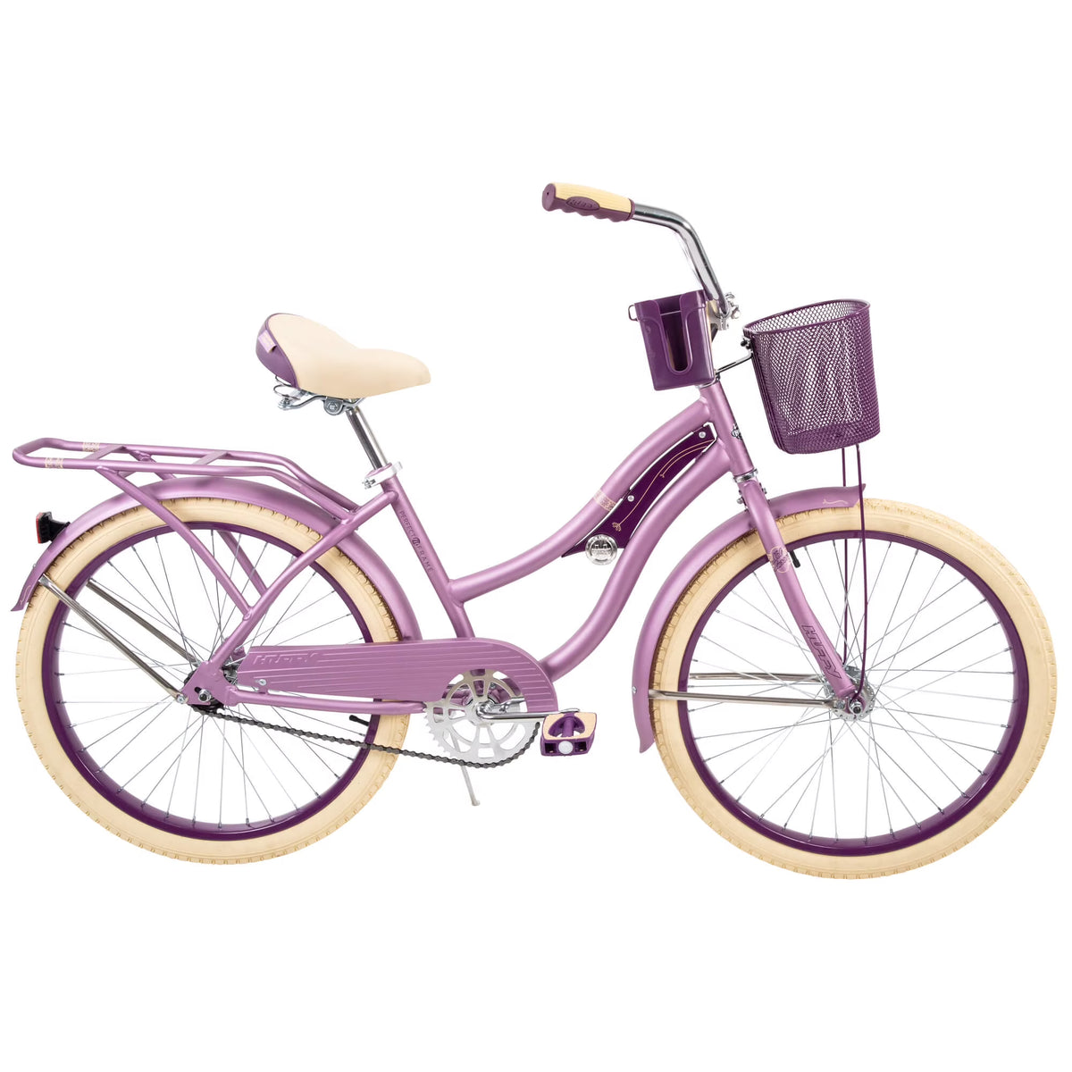 Huffy 24" Nel Lusso Cruiser Bike, Fits Riders 4'8" - 5'8", Purple, Adult, Women's