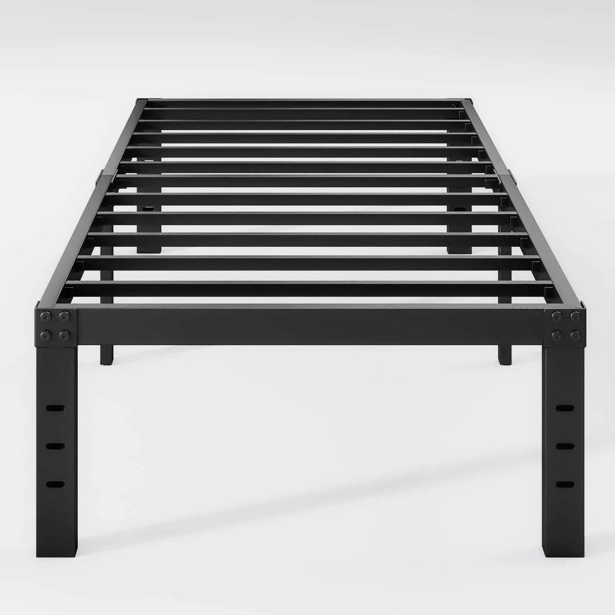 COMASACH 14" Twin-XL Metal Platform Bed Frame, Heavy Duty Mattress Foundation, Easy Assembly, No Box Spring Needed