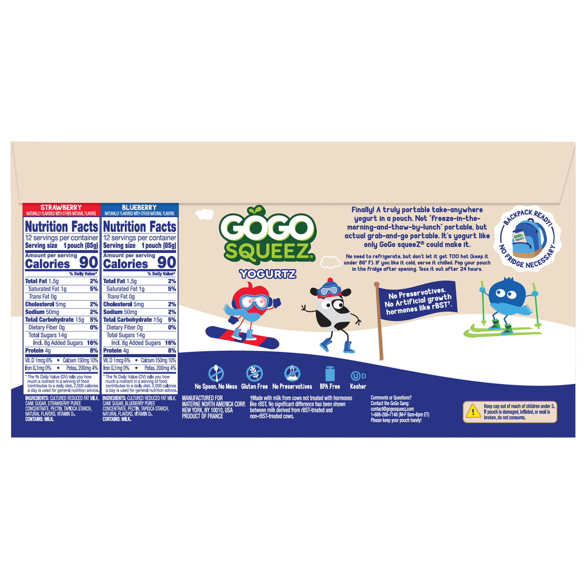 GoGo SqueeZ Yogurtz, Variety Pack, 3 oz, 24-count
