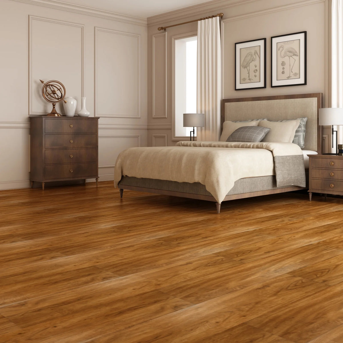 Self-adhesive 6" x 36" x 0.05" Luxury Vinyl Plank(36 pack)