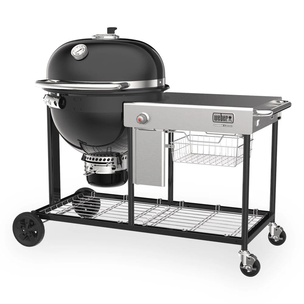 Weber Summit Kamado S6 Charcoal Grilling Center, Black