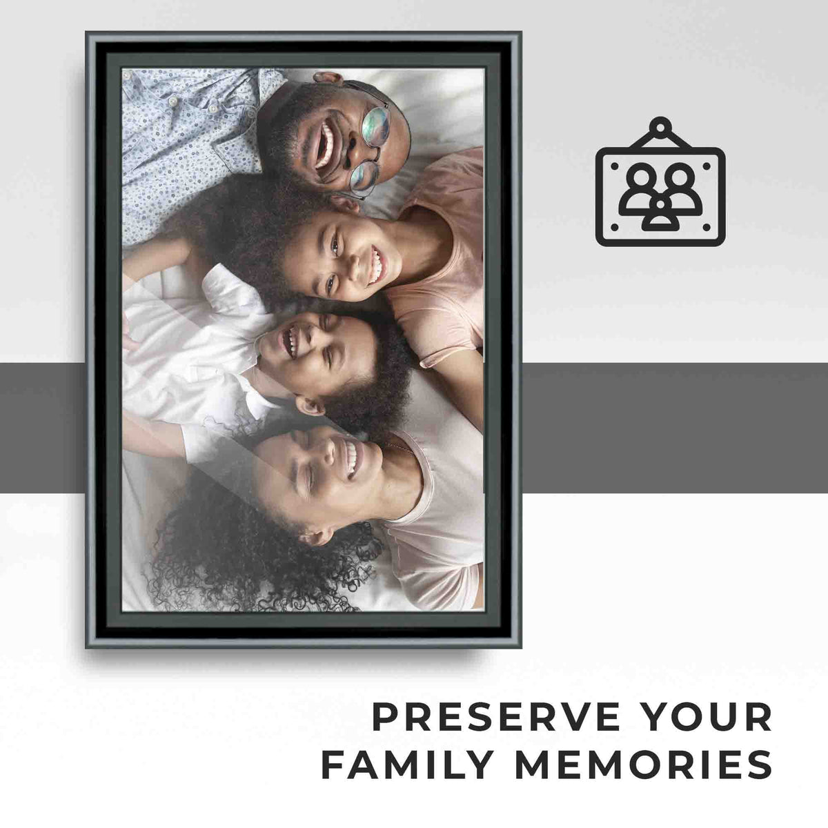 20x48 Frame Black Passaggi Solid Wood Picture Frame Width 1.5 Inches | Interior Depth 0.5 Inches |