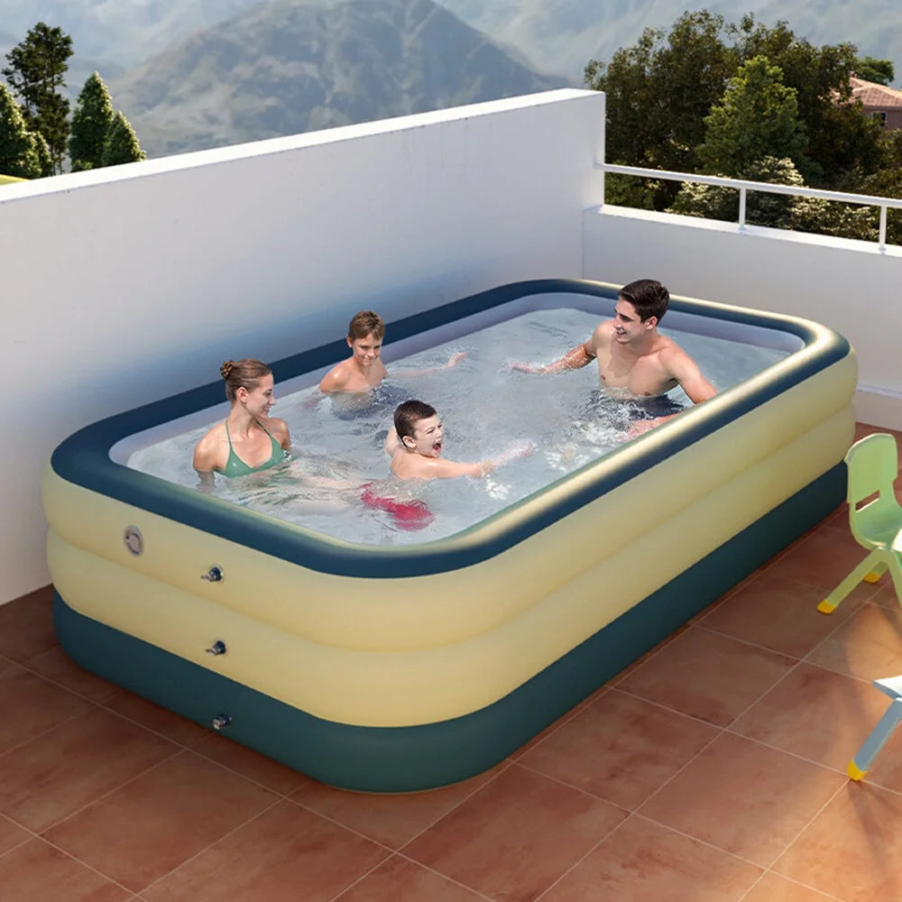 Inflatable Swimming Pool for Outdoor Garden Backyard