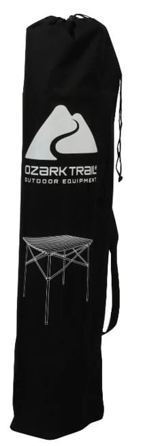 Ozark Trail Square Folding Aluminum Roll-Top Camp Table,31.5�?x 31.5�?x 27.5�?,Add convenience to your next camping trip or picnic with the Ozark Trail Hazel Creek Square Folding Table. Measuring 31.5�?x 31.5�?x 27.5”and featuring a lightweight al