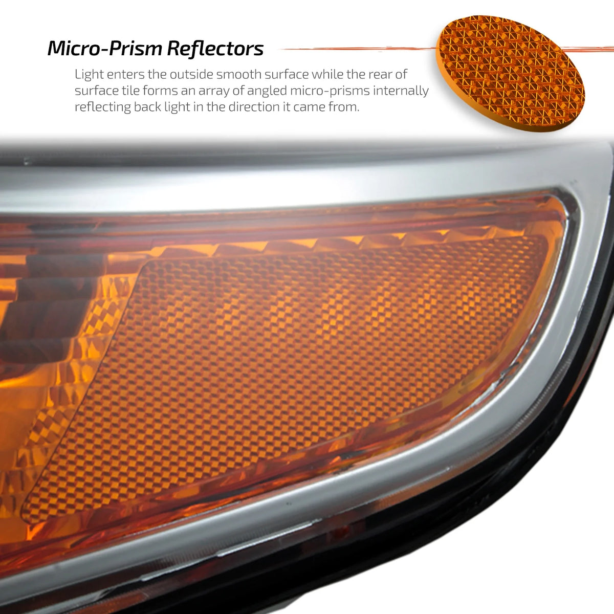 AKKON - For 2011-15 Ford Explorer Driver + Passenger Projector Headlight Assembly Chrome Housing Clear Lens Full Set