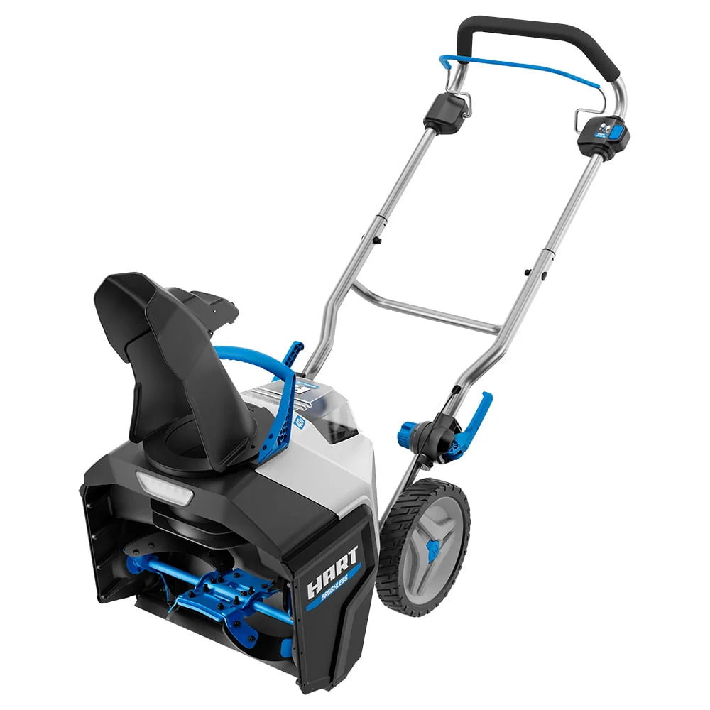 HART 40-Volt 18-inch Battery-Powered Brushless Snow Thrower Kit, (1) 6.0Ah Lithium-Ion Battery