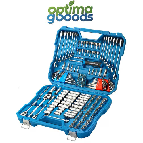Channellock 225pc Mechanic's Tool Set SAE/Metric �C 1/4, 3/8, 1/2" Drives.