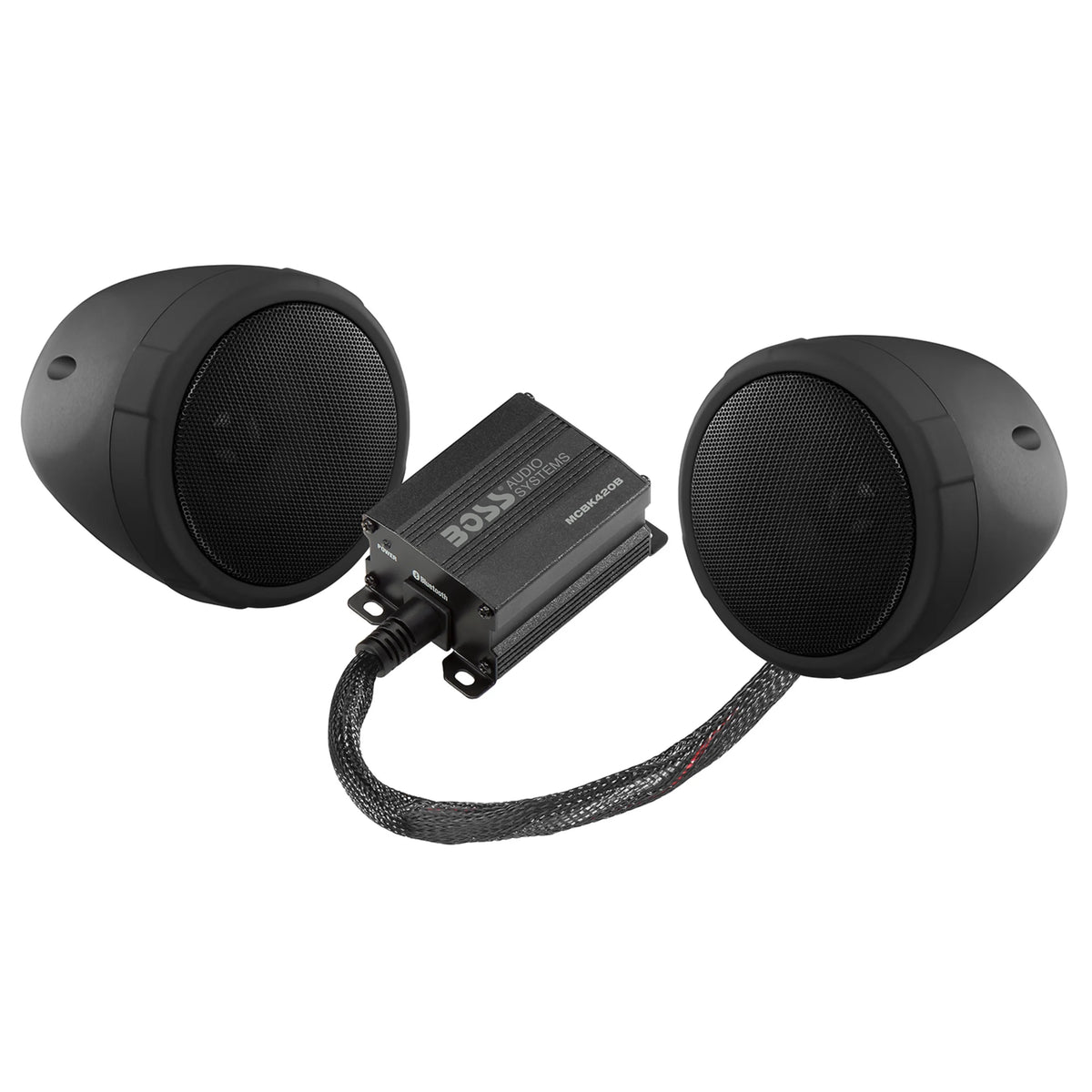 Boss Audio Systems MCBK420B Motorcycle Speaker Amplifier, Bluetooth, 3�� Speakers