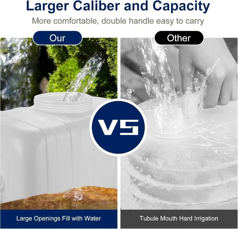 Water Storage Container for Camping, 6.6 Gallon Water Tank with Faucet