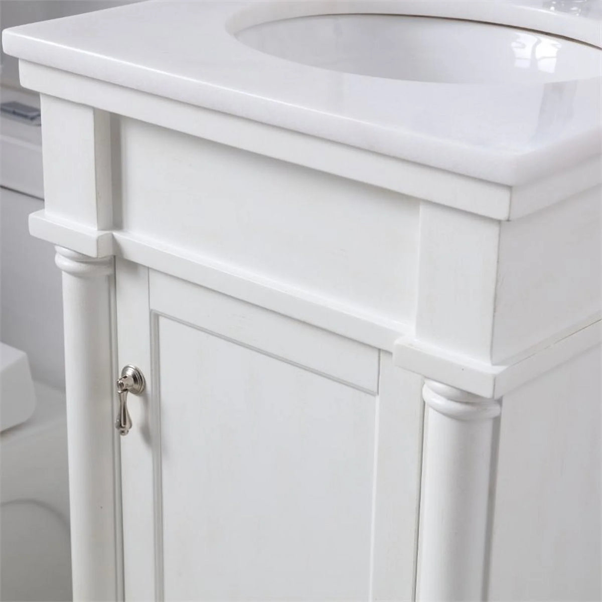 18.5 inch single bathroom vanity in blue