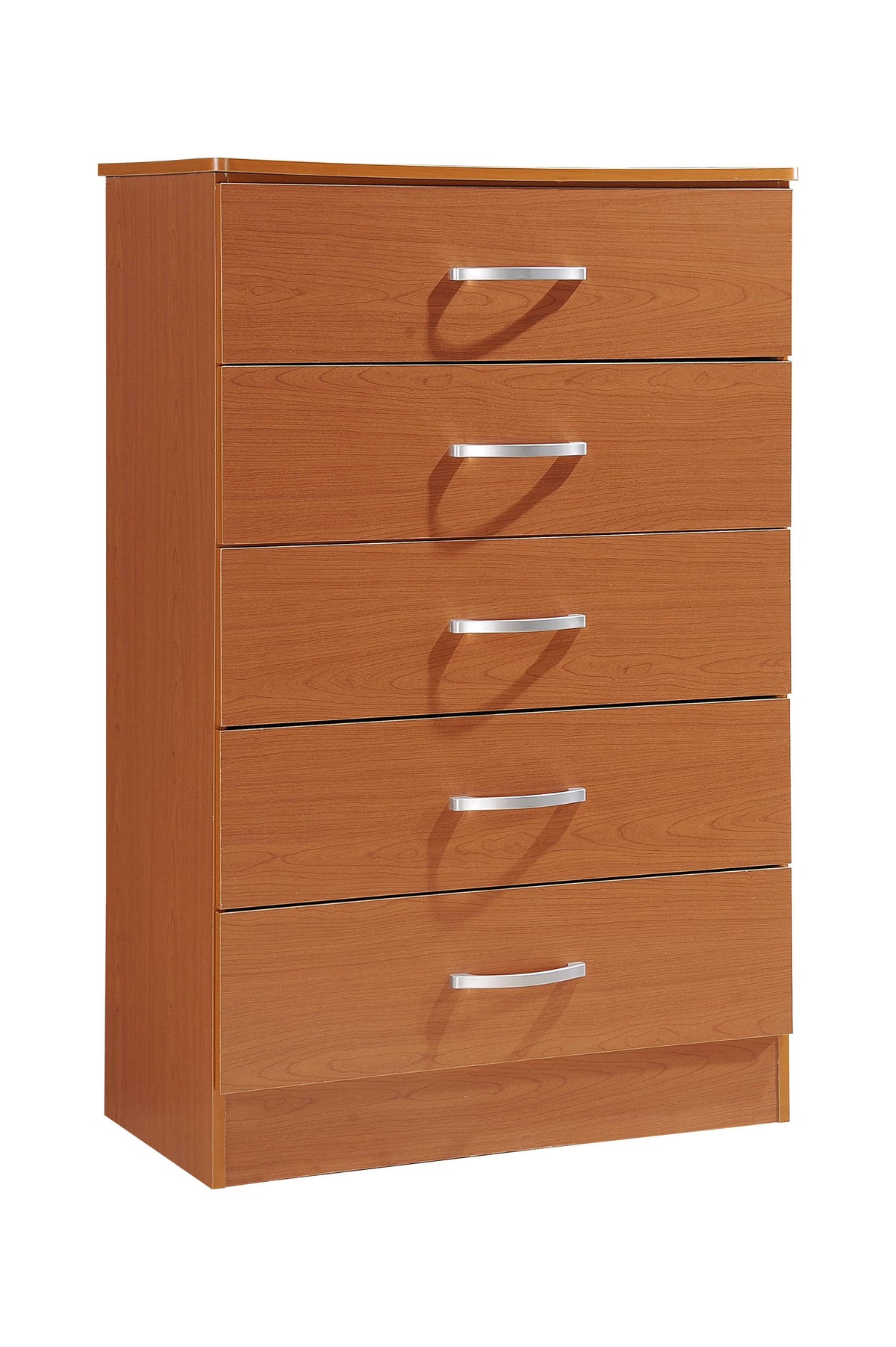 Hodedah 5 - Drawer Chest, Brown, Wood