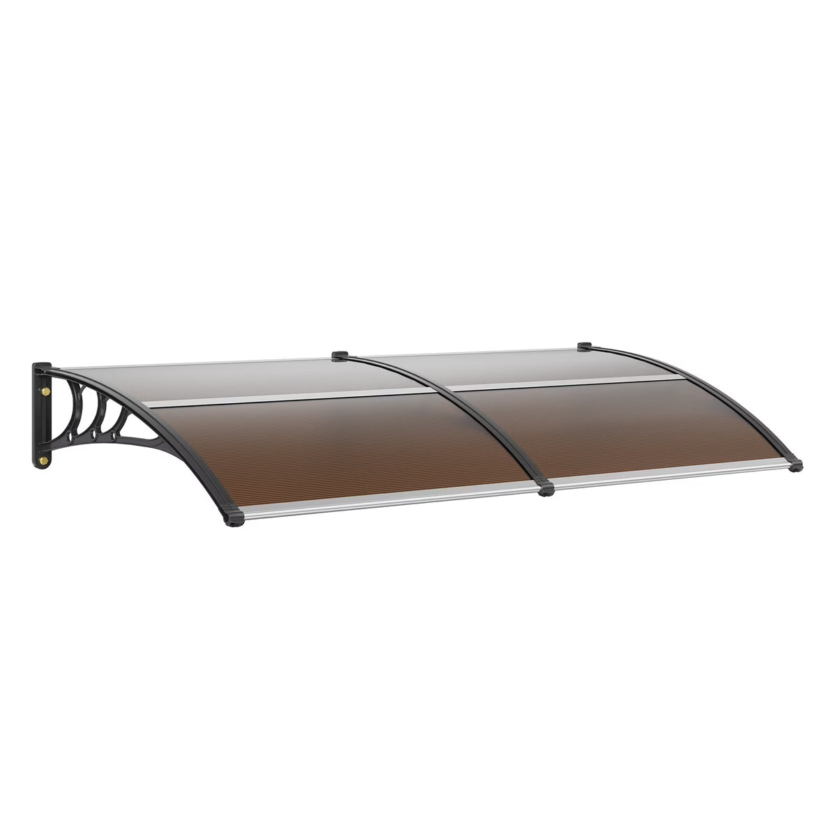 BENTISM Window Door Awning Canopy UV Rain Cover 38" x 78" PC Sheet Brown