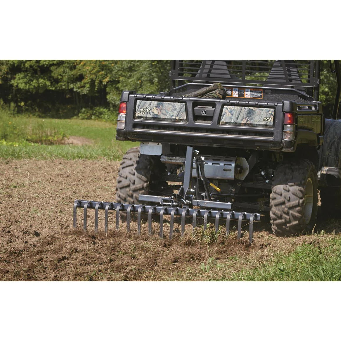 Guide Gear Leveling Landscape Rake, Attachment for ATV, UTV, Vegetable Garden, 60 Wide with 17 Tines