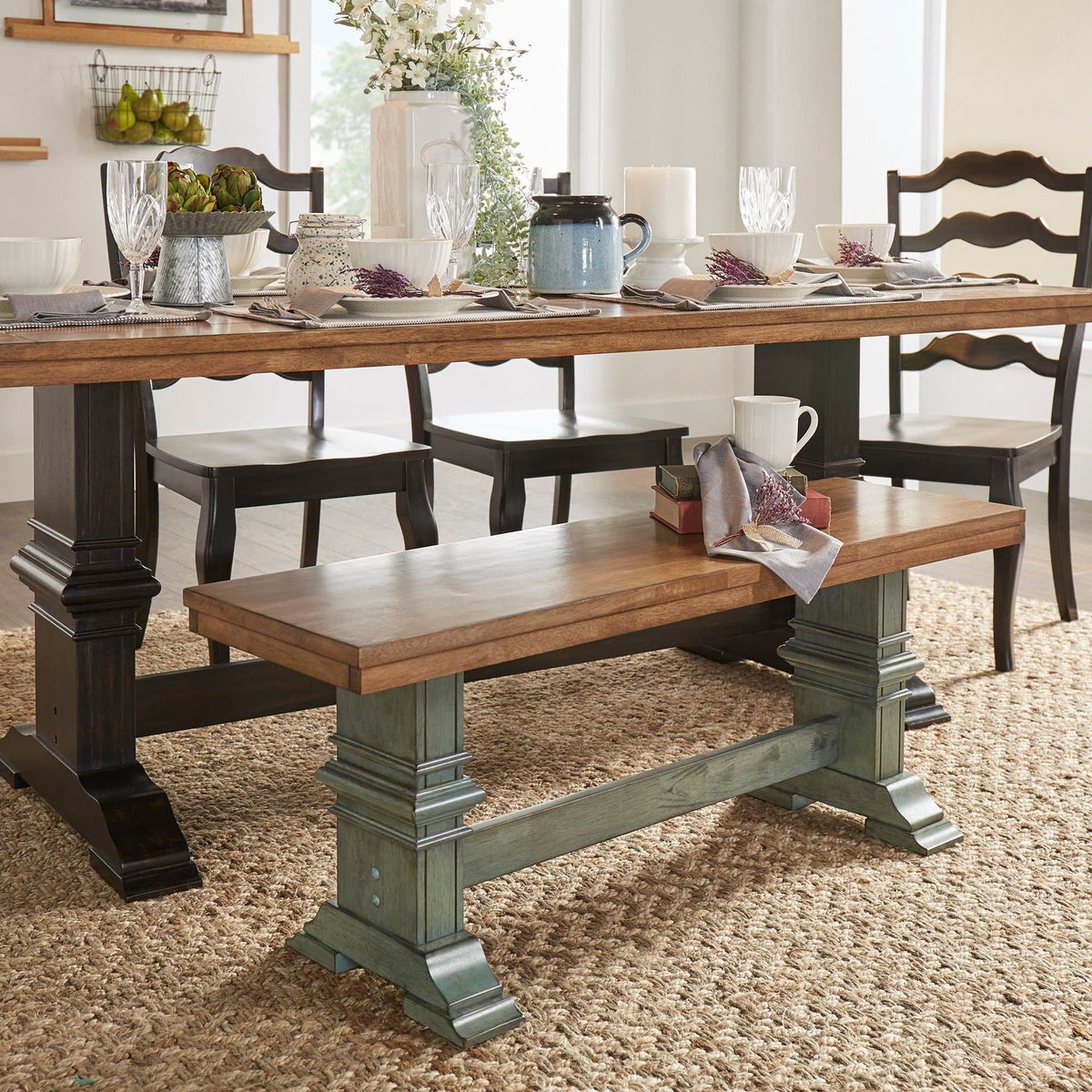 Weston Home Wooden Bench, Oak
