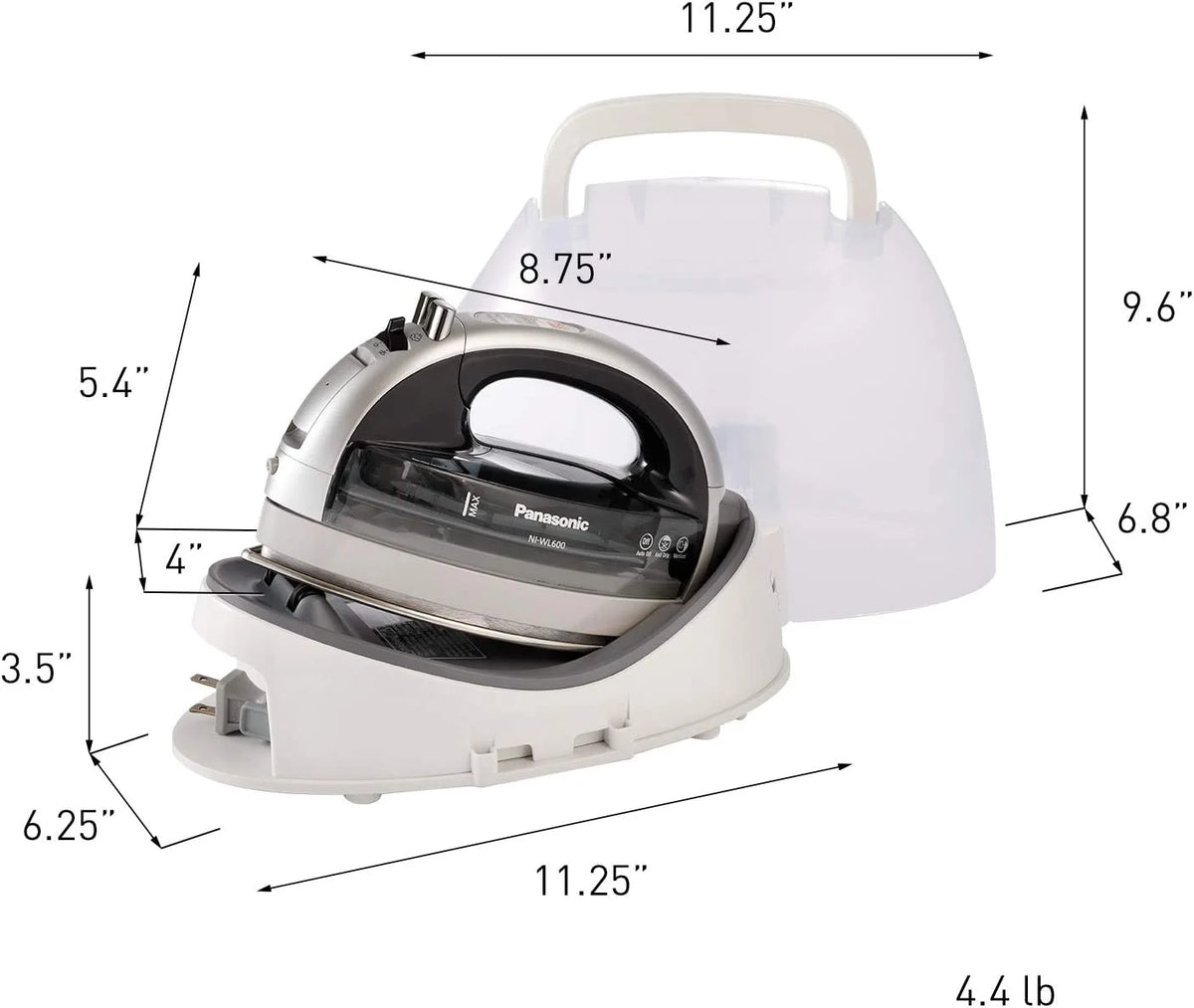 Panasonic QL1000 Cordless 360 Freestyle Dry and Steam Iron