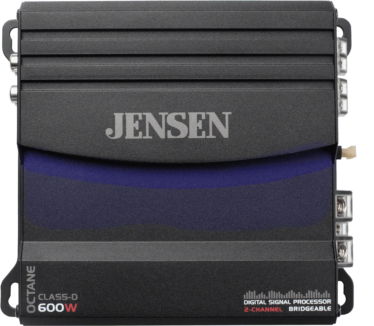 JENSEN XDA92RB Class D 2 Channel Bridgeable Amplifier with 80 Watts x 2 RMS, 600 Watts
