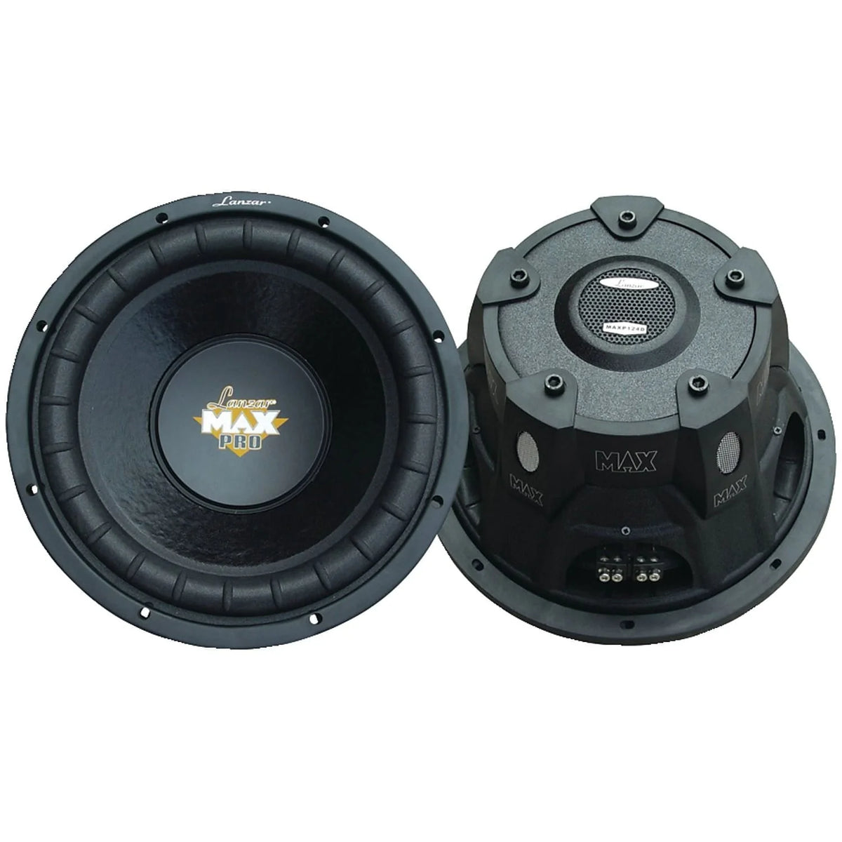Lanzar MAXP124D 12" 1600W Car Subwoofer Sub and Single Vented Sub Box Enclosure
