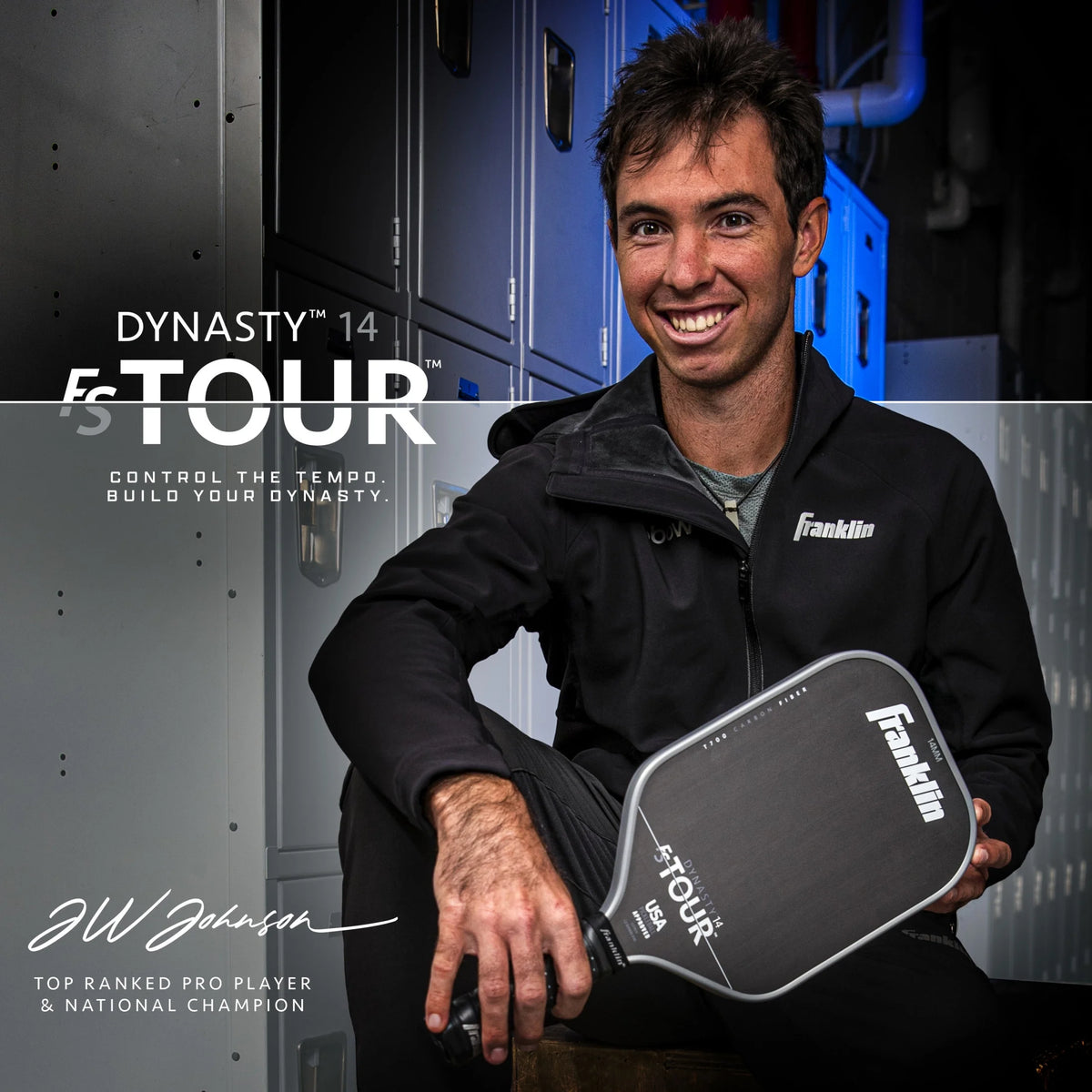 Franklin Sports Pro Pickleball Paddles - FS Tour Series Carbon Fiber Pickleball Paddles - Official USA Pickleball (USAPA) Approved Paddles - Dynasty Pro Player Paddle - 14mm Polymer Core - Gray