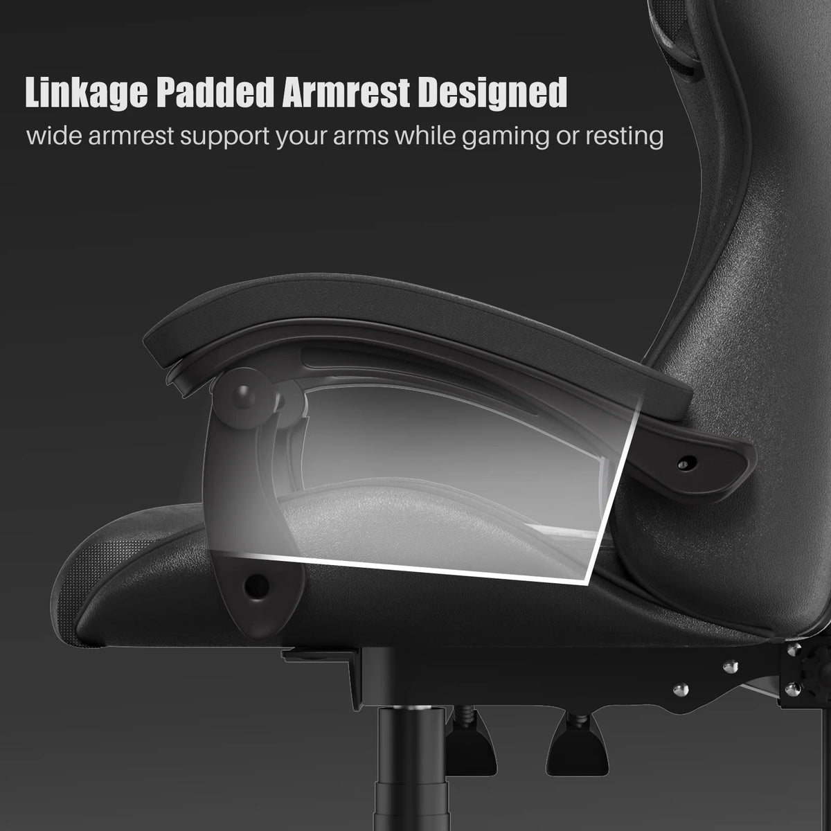 Bigzzia Gaming Chair Pu Leather Office Chair with Ergonomic Lumbar Pillow, Reclining Racing Game Chair Backrest and Seat Height Adjustable Swivel Recliner,Esports Chair with Headrest,Blue