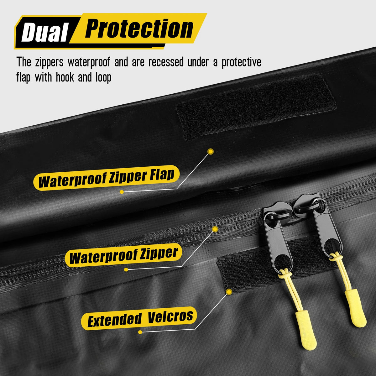 Arksen 29 Cubic Feet Waterproof Roof Top Luggage Storage Bag Heavy Duty Car Carrier Rooftop Bag W/ 12 Reinforced Straps, External Anti-slip Mat, 8 Door Hooks, For All Vechicles With/Without Rack