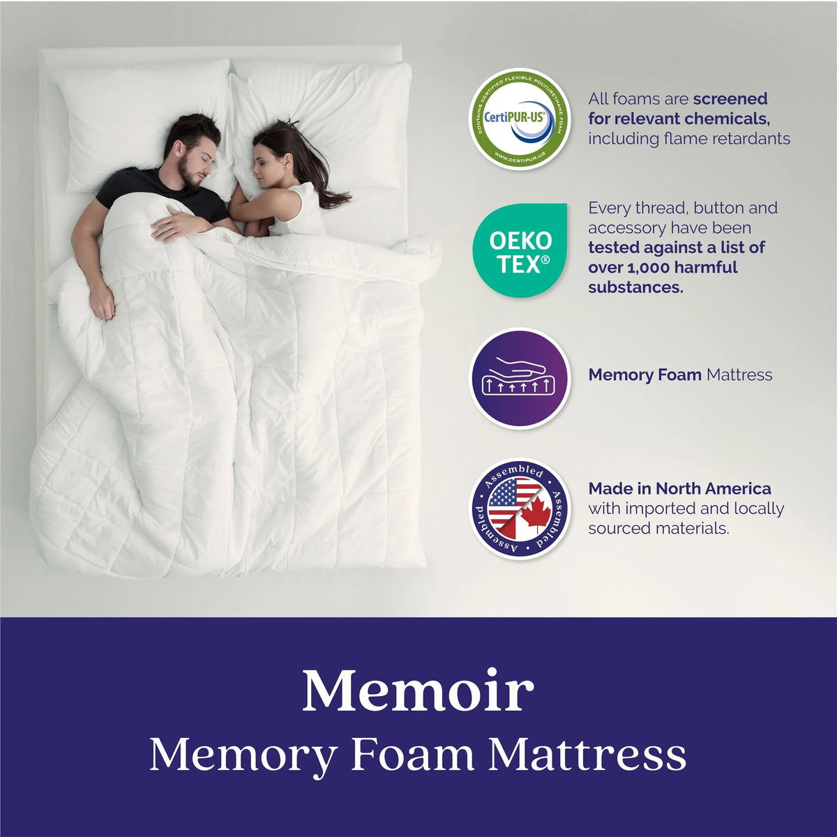 Signature Sleep Memoir 8 Inch Memory Foam Mattress, Twin