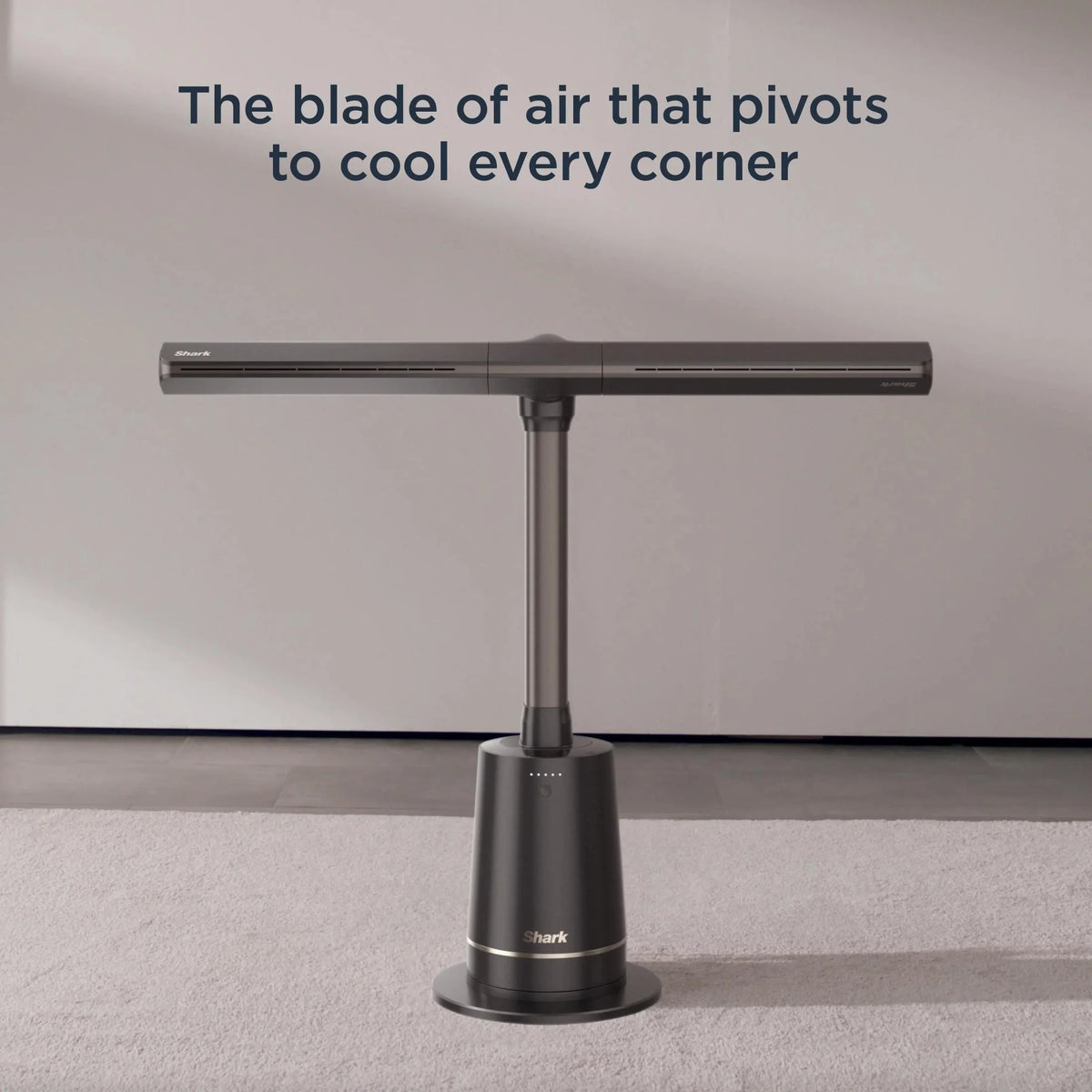 Shark TurboBlade Fan XL �� Ultra-Customizable Bladeless Tower, Pivots, Twists, Oscillates 180��, TF200, Charcoal