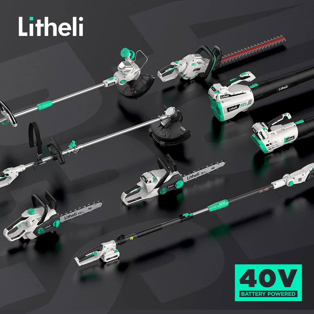 Litheli 40V Cordless Leaf Blower with Variable Speed Control Max 85MPH 350CFM Axial Blower with 2.0Ah Battery & Charger