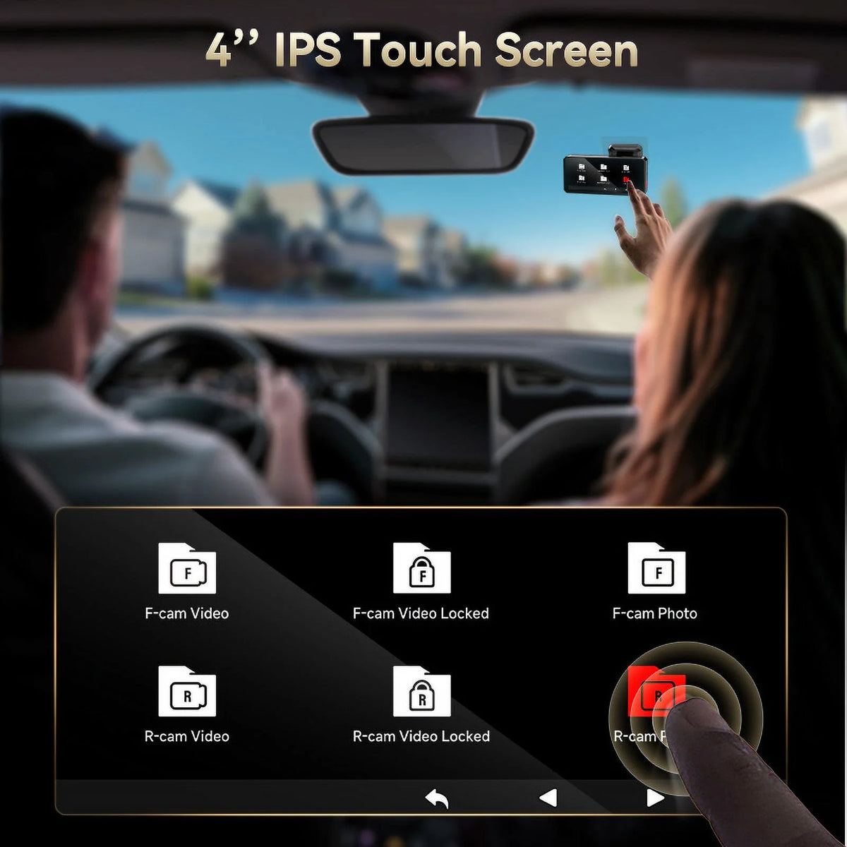 REDTIGER 4K UHD Dual IMX678 Dash Cam with Starvis 2 Night Vision, 128GB eMMC, 5.8GHz WIFI, GPS Tracking, Parking Monitor