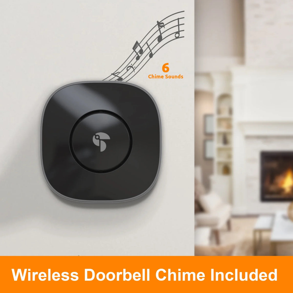 Toucan Wi-Fi and Wire-Free 2K QHD Video Doorbell PRO with Wireless Doorbell Chime, TVDP05GR