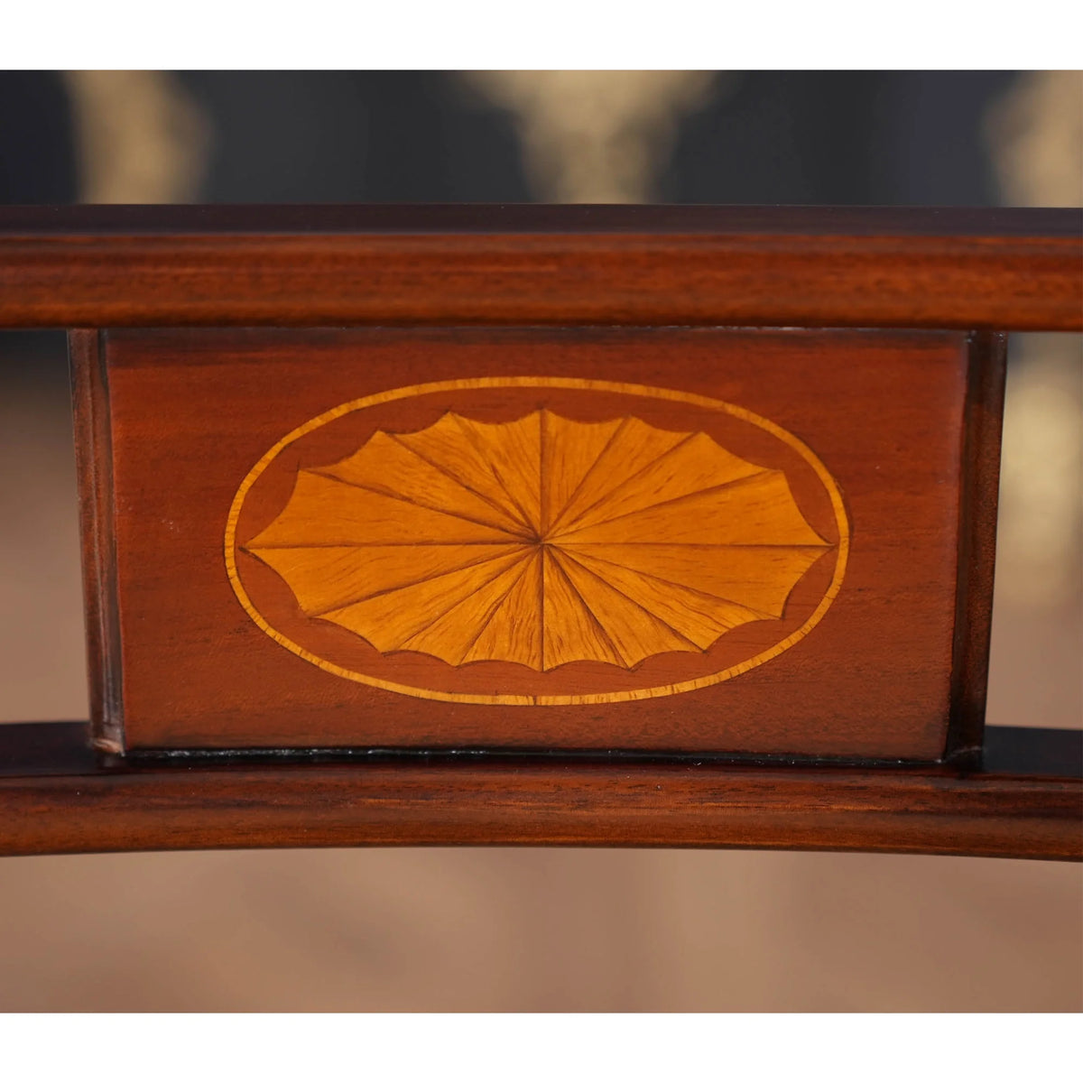Banded Mahogany Arm Chair