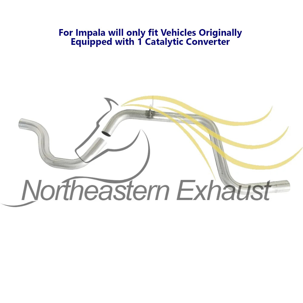 Stainless Steel Exhaust Intermediate Pipe Fits  2006-2011 Chevrolet Impala 3.5L & 2006-2007 Monte Carlo 3.5L - Direct Fit