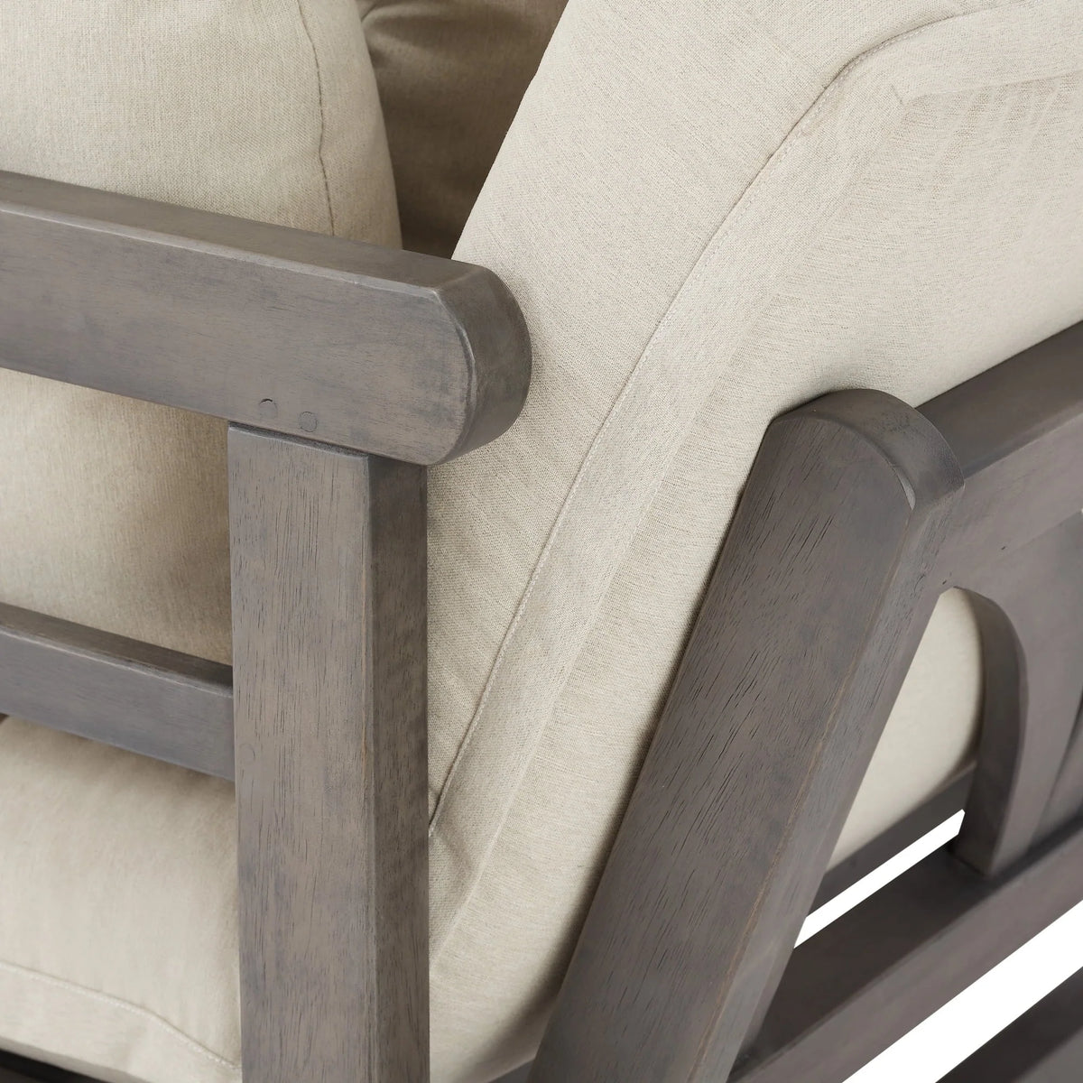 Better Homes & Gardens Delahey Folding Wood Outdoor Sofa - Gray