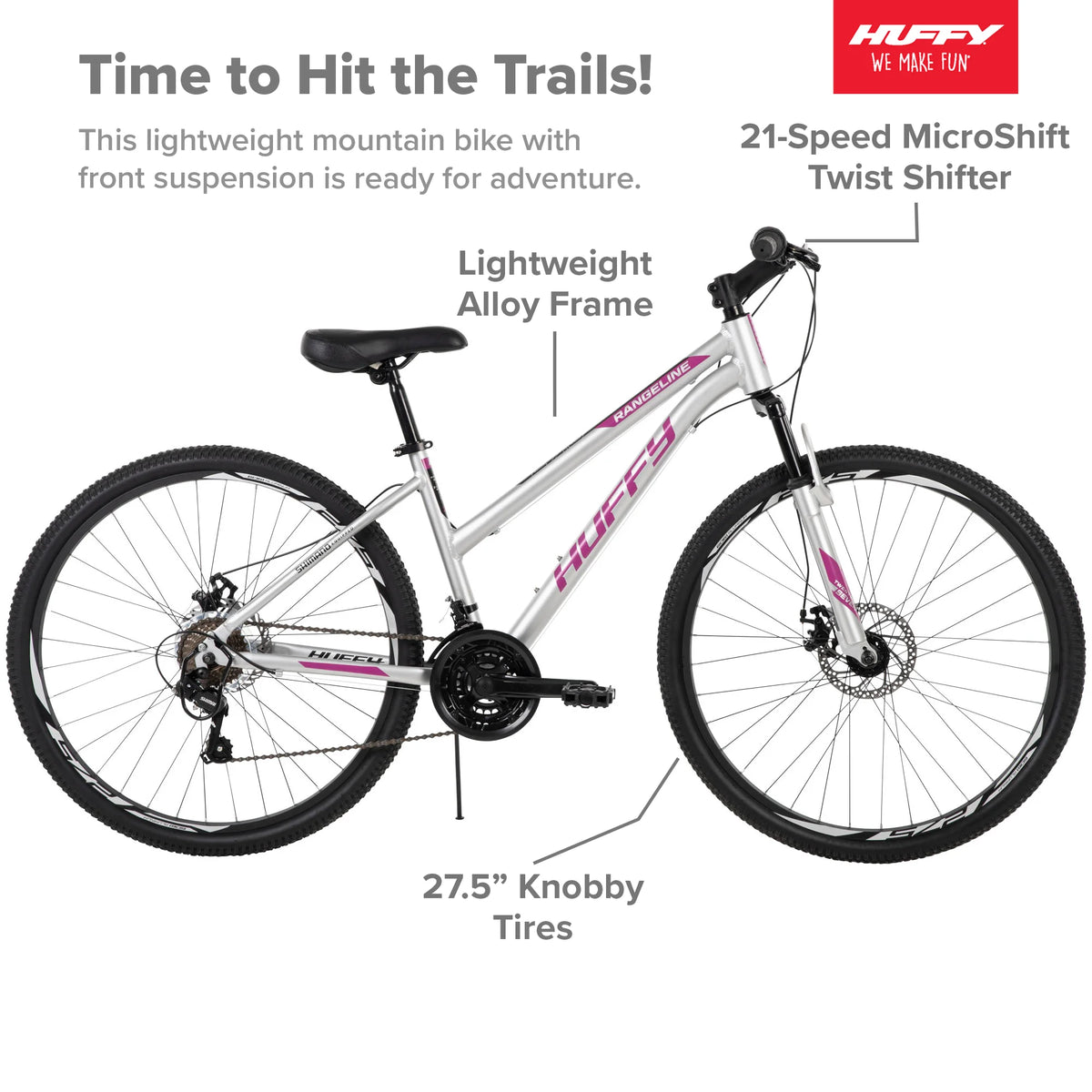 Rangeline Women��s Mountain Bikes, 27.5 inch, Silver