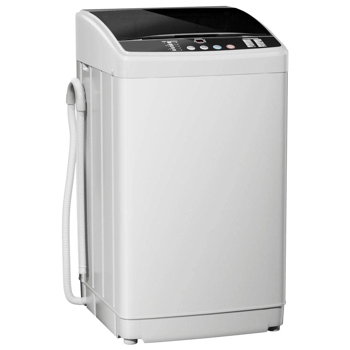 TABU Washer and Dryer Set, 17.6LBS Full Automatic Washing Machine & 8.8LBS Portable Dryer (Gray&White)