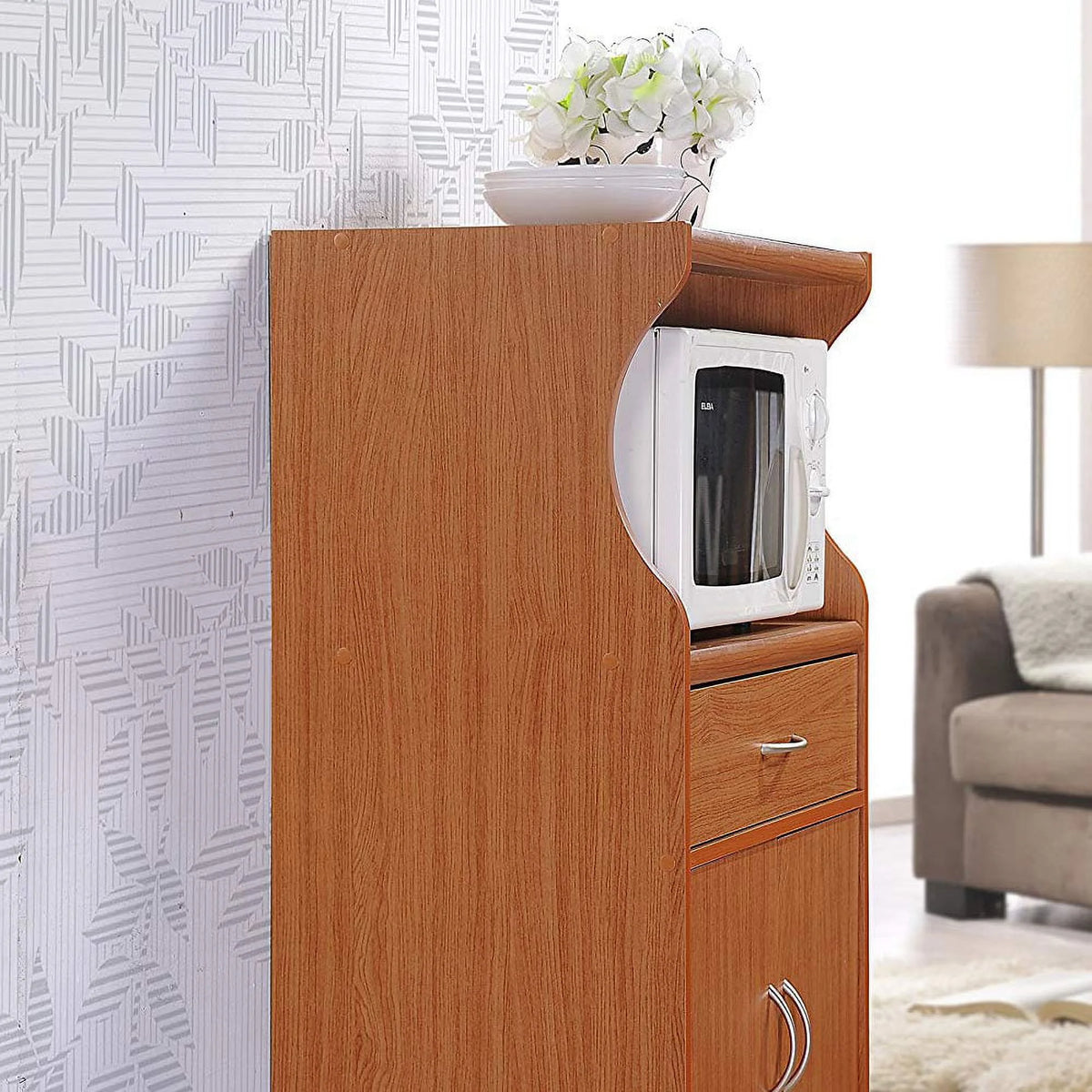 Hodedah HIK77 Microwave Cart