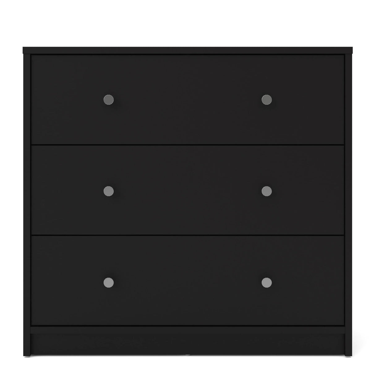 Studio 3 Drawer Chest, Black