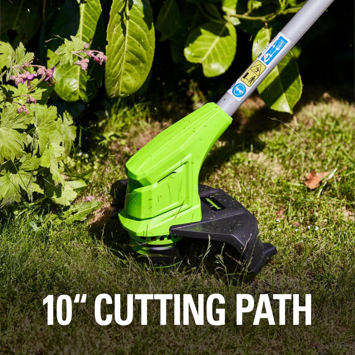 Greenworks 24V 10-inch String Trimmer with 2.0 Ah Battery and Charger, 2101902