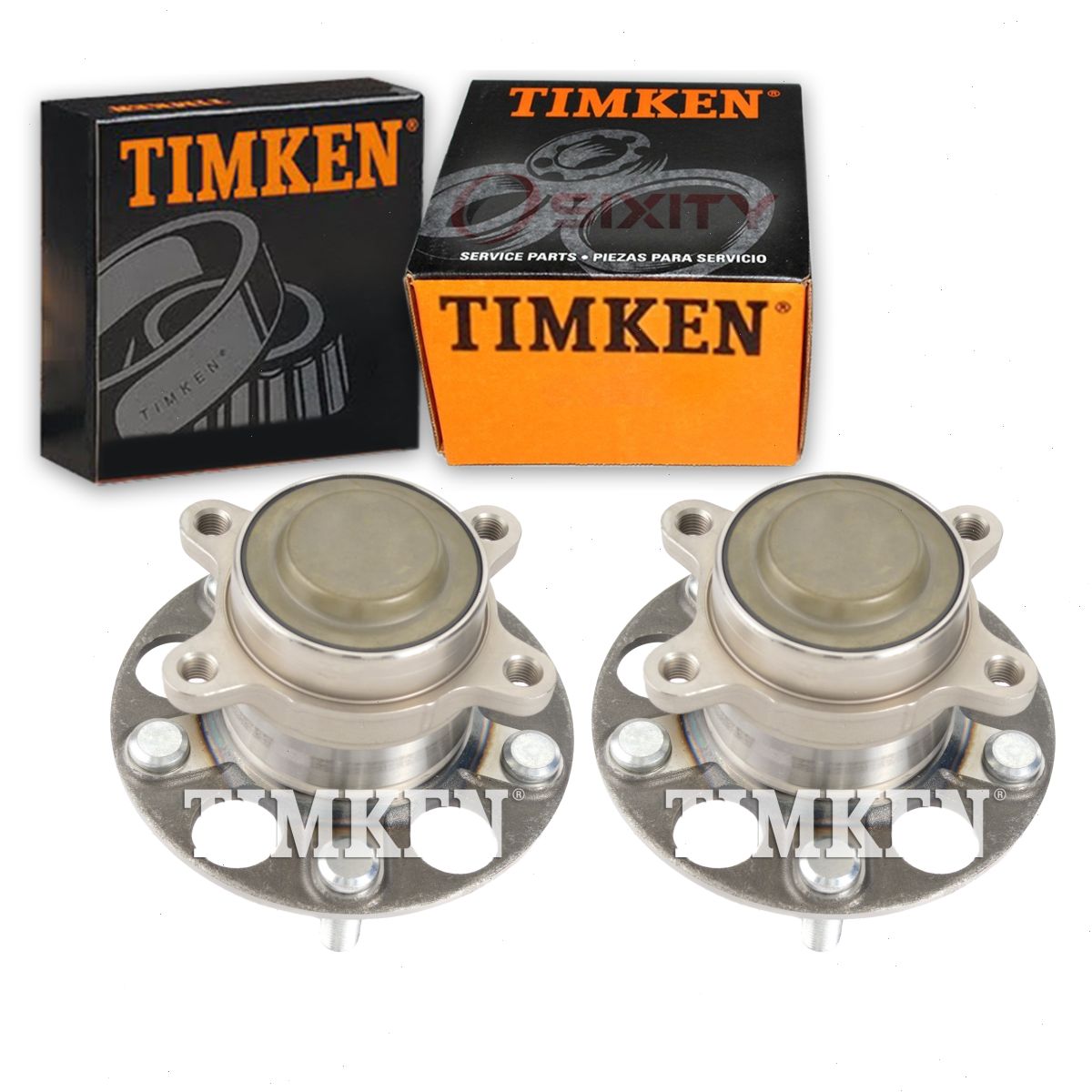2 pc Timken Rear Wheel Bearing Hub Assembly compatible with Honda Civic 2013-2015