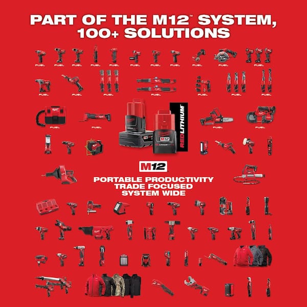 M12 12V Lithium-Ion Cordless 3/8 in. Ratchet Kit with One 1.5 Ah Battery, Charger and Tool Bag